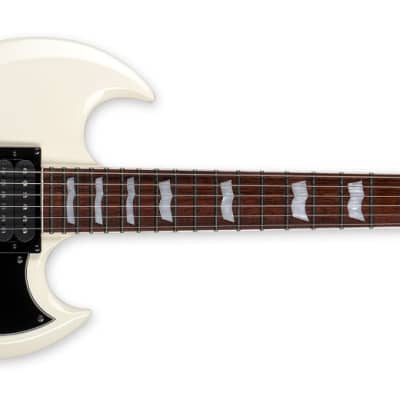 ESP LTD VIPER-256 Electric Guitar, Roasted Jatoba Fingerboard, Olympic White image 2