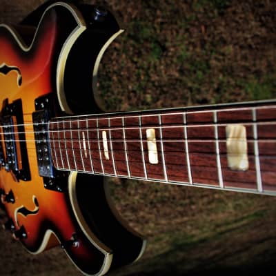 Conrad 40080 Barney Kessel 1973 Sunburst.  Made in Japan. Incredible. Rare. Excellent  Kasuga Guitar image 18