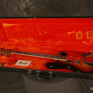 original 1977 Fender JAZZ BASS Sunburst w/GOLD pickguard image 24