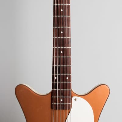 Danelectro  Standard Shorthorn Model 3612 Electric 6-String Bass Guitar (1961/4), ser. #2031, chipboard case. image 8