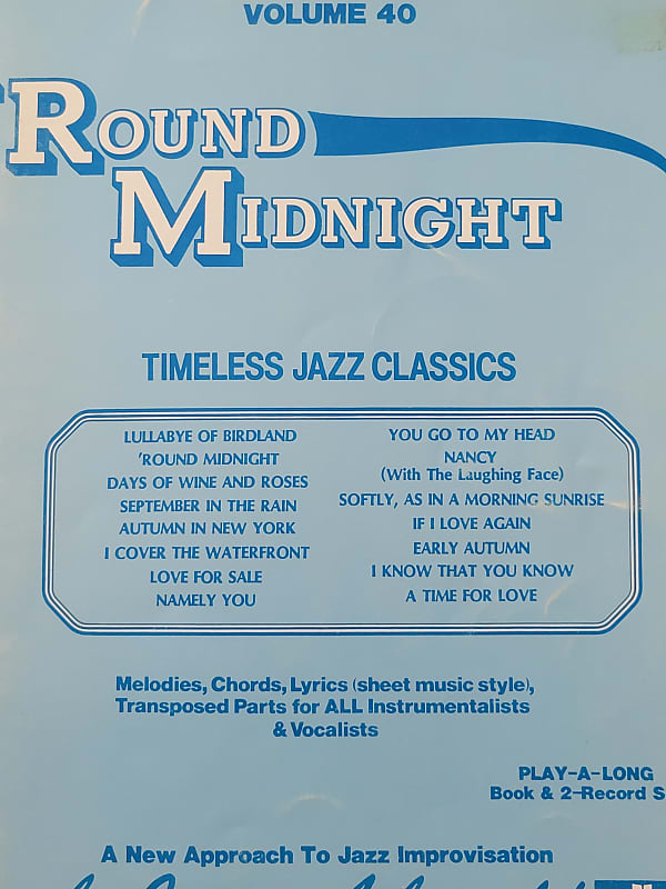 JAMEY AEBERSOLD JAZZ BOOKS Volume 40 'Round Midnight Timeless | Reverb