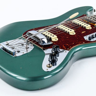 Fender Custom Shop B2 Bass VI Journeyman Aged Sherwood Green Metallic image 11