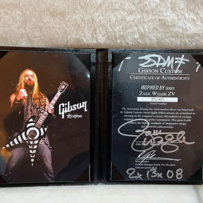Gibson Customshop ZV With Autograph Of Zakk Wylde image 11