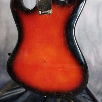 Sakai Vintage "Recco" Solid Body Electric Guitar  1960s Red Burst image 9
