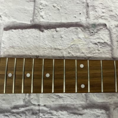 Unknown 22 Fret Rosewood Fretboard Guitar Neck w/ Top Nut image 3