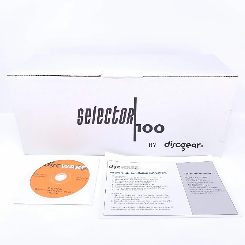 Discgear Selector100 Disc Media Storage/Stackable Organizer Reverb