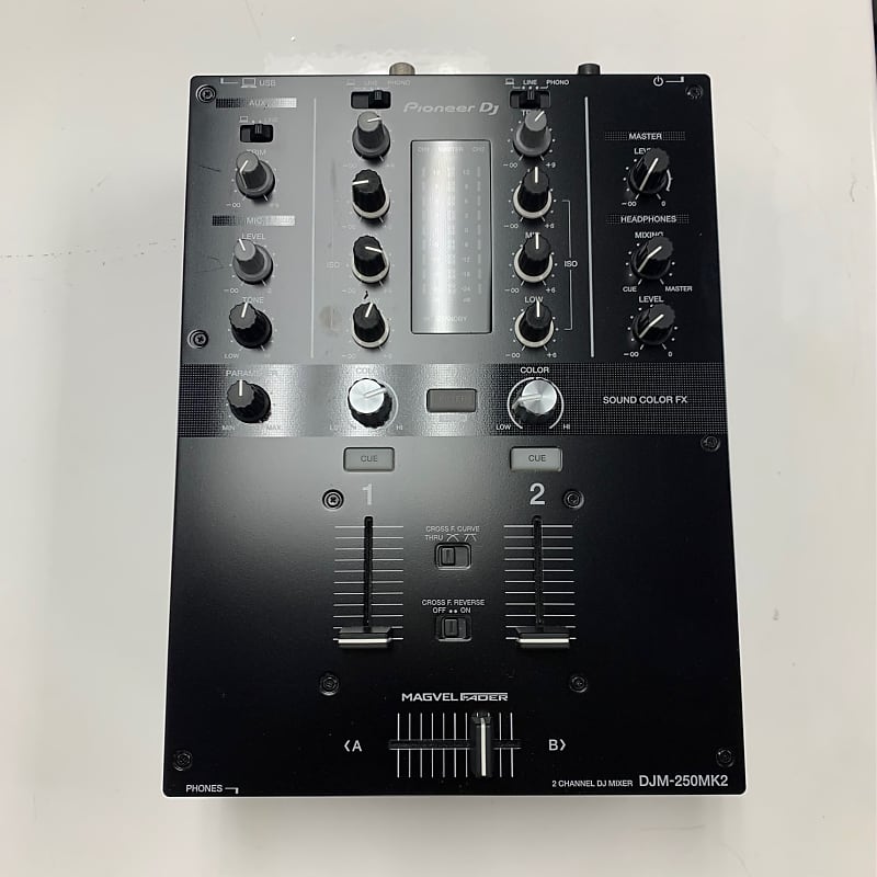 Pioneer DJ DJM-250MK2 Rekordbox DVS-Ready 2-Channel Mixer, Built