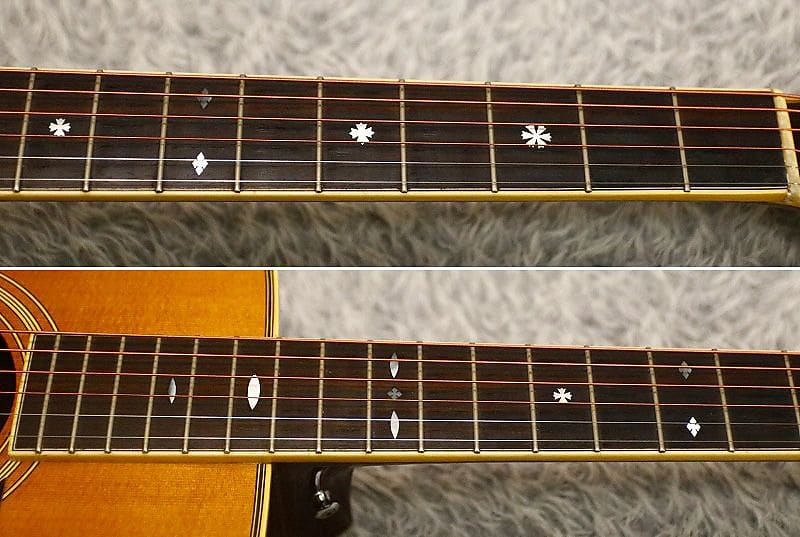 Rare 1980's made vintage acoustic guitar Morris MM-750 Solid