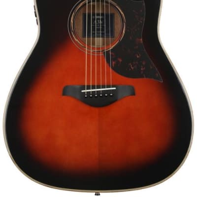 Yamaha A3M ARE Dreadnought Cutaway Acoustic Electric Guitar - Tobacco Brown Sunburst image 2