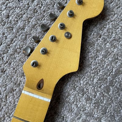 Warmoth Stratocaster neck maple w Nitro incl. vintage tuners fatback 1-11/16" fender strat image 1