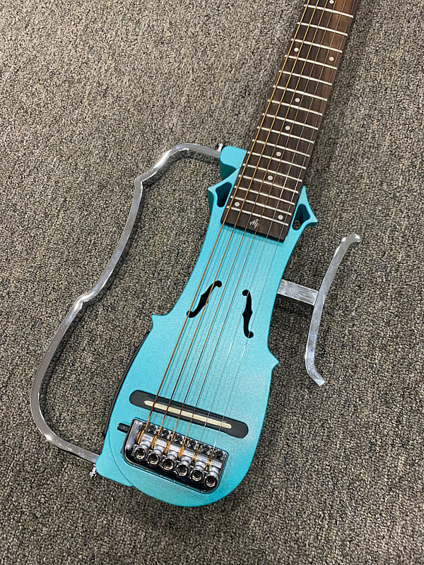ALP DRA-300 Electric Travel Guitar 2020s - Blue image 1