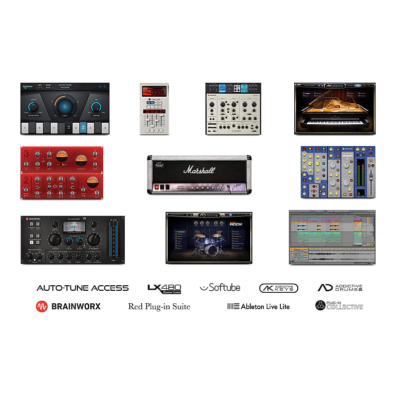 Focusrite Clarett+ 4Pre 18-In and 8-Out Audio Interface Bundle