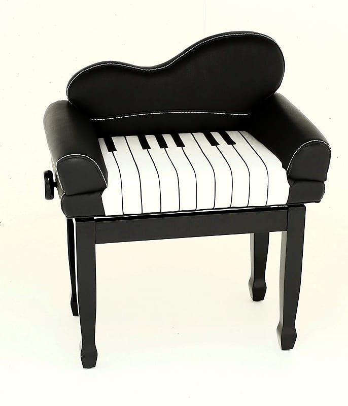 Kid's Adjustable Keynote Piano Stool - Polished Ebony - FS605PE image 1