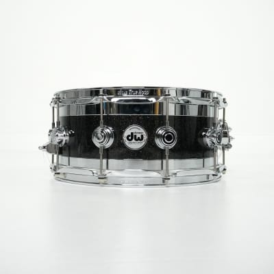 DW Collectors 14” x 6” Edge Maple Snare Drum in Black Ice Finish 