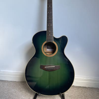 Yamaha CPX-8 SY electro acoustic guitar (w/ hard case) 2000-2002 Lagoon Green image 2