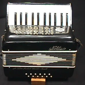 Vintage Italian Made Noble 12 Bass Accordion in  Original Case  & Ready to Play as-is image 2
