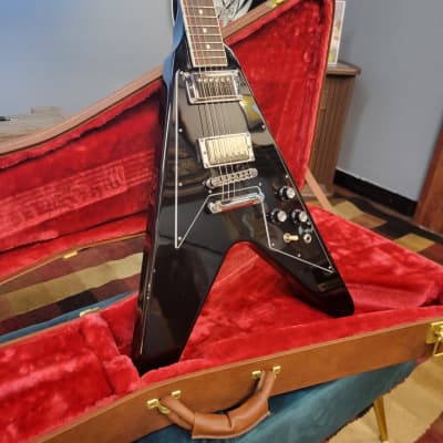 2023 Gibson USA 70's Flying V (Pre-Owned) - Black w/ Hard Case image 19