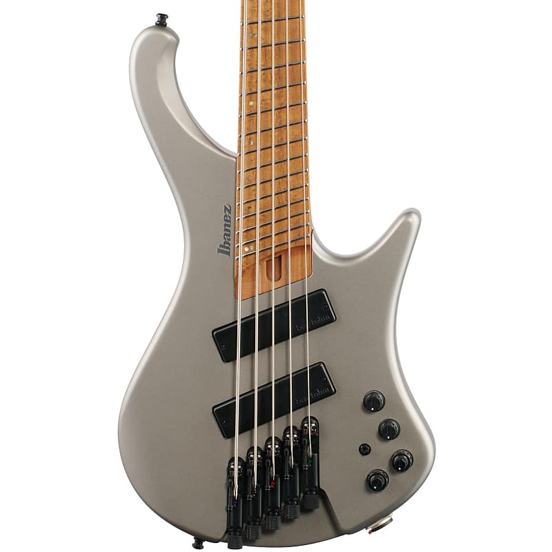 Ibanez EHB1005SMS Electric Bass, 5-String (with Gig Bag), Metallic Gray Matte image 1