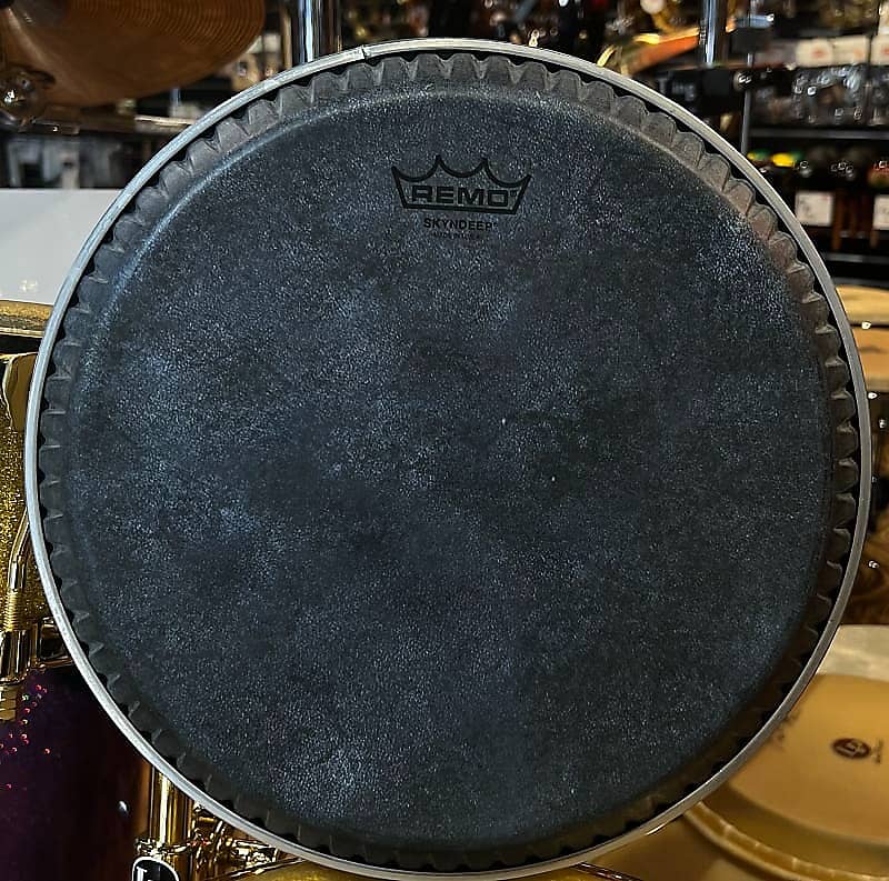 Remo Skyndeep Black Calfskin Head for LP 11 3/4" Accents Reverb