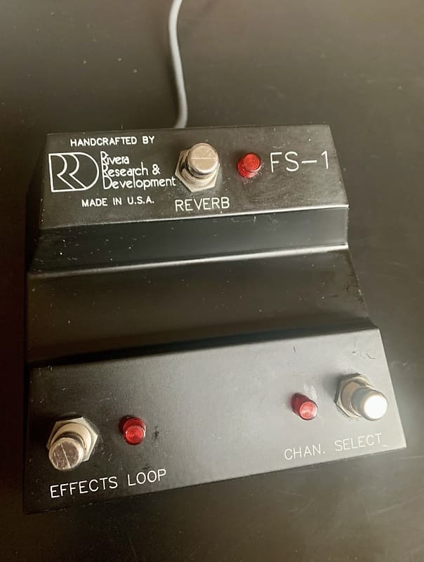 Rivera FS1. Footswitch Black Reverb