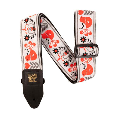 Ernie Ball 4689 PolyPro Jacquard Strap, Red Bird Winter for sale