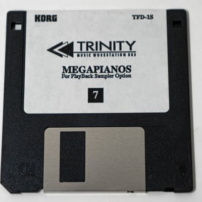 Korg Trinity Mega Pianos Playback Sampler Option TFD-1S (Disks 1-7) - Set image 8