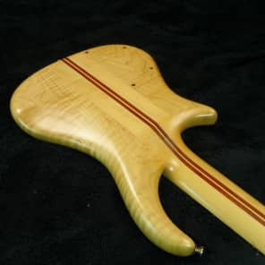 Pedulla Thunderbass ET 5-String Bass Guitar Red Maple Quilt image 8