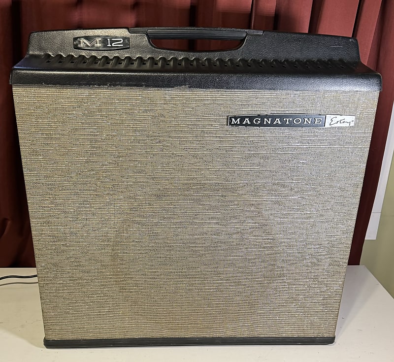 Magnatone M12 Bass Tube Amp 1960's - Black image 1