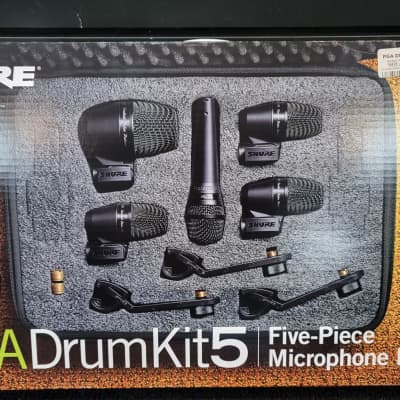 New Shure PGA DrumKit5 Five-Piece Microphone Kit, Free Shipping