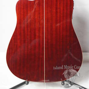 Carlo Robelli CW4103FCS Acoustic Electric Guitar Dark Cherry Burst