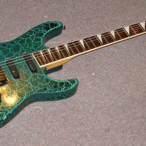 Aria Pro II XR-Series mid-80's Green Crackle | Reverb Aria Pro II XR-Series mid-80's Green Crackle | Reverb