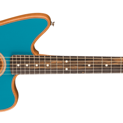 Fender Acoustasonic Jazzmaster Ocean Turquiose with Gig Bag image 6