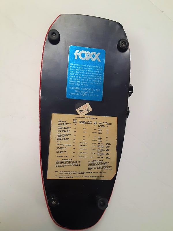 Vintage 70's FOXX Foot Phaser Studio Model 7 - Brian May
