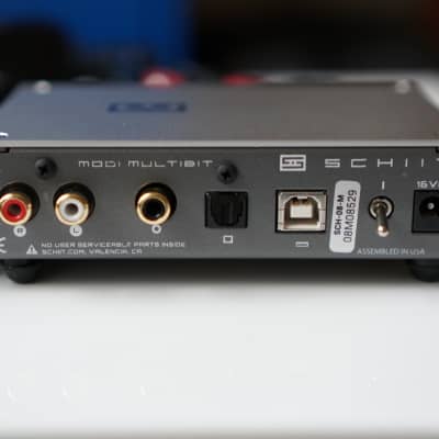 Schiit "Stack" with Modi Multibit DAC + Magni Heresy Headphone Amp + Interconnect (Black/Red/Silver) image 6