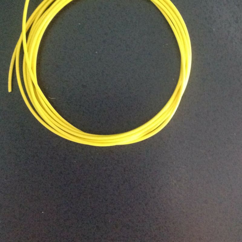 22 awg Handy Pack of PVC Coated Guitar Wire 22 Gauge Black - White - Yellow  (6 Feet)