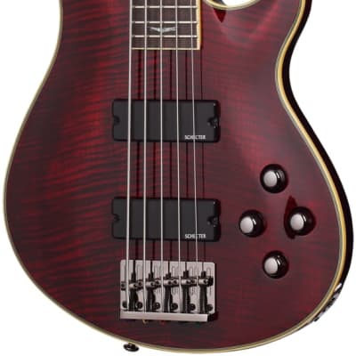 SCHECTER Bassgitarre, Omen Extreme-5, Black Cherry for sale