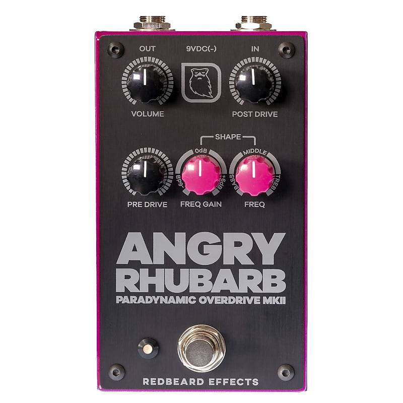 Redbeard Effects Angry Rhubarb Paradynamic Overdrive MKII Pedal image 1