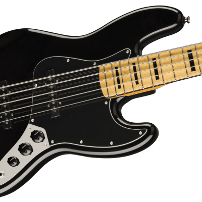 Squier Classic Vibe '70s Jazz Bass V, Maple Fingerboard, Black image 1