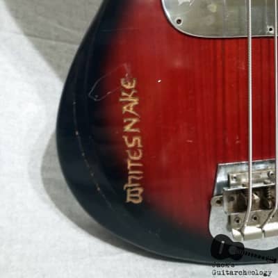 Prestiege / Teisco / Matsumoku "Whitesnake" 1 Pickup Electric Bass (1960s, Redburst) image 7