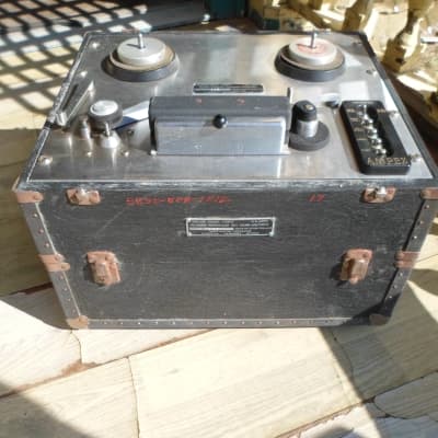 Ampex  300 Tape Recorder Transport & Case 1950's Military Version image 2