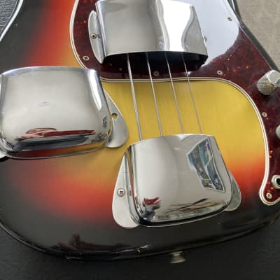 Fender Precision Bass 60's early 70's bridge cover "ashtray" chrome image 1