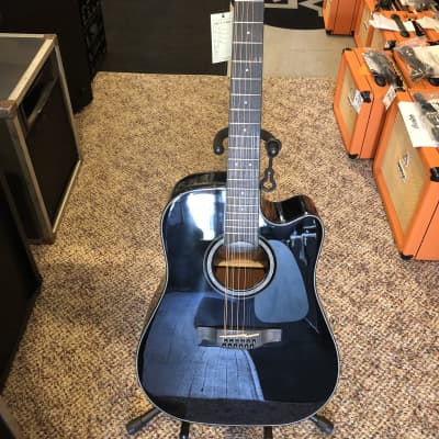 Takamine GD30CE-12 BLK G30 Series 12-String Dreadnought Cutaway Acoustic/Electric Guitar Gloss Black image 1