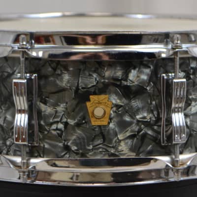 Ludwig 20/12/16/5.5x14" Drum Set - 1960s Black Diamond Pearl image 9