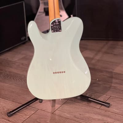 Fender American Ultra Luxe Telecaster 2021 Transparent Surf Green image 7