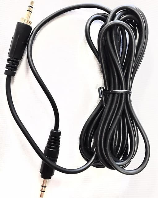 Equation CBL3M3-5 Straight Headphone Cable with threaded mini plug to toothed mini plug image 1