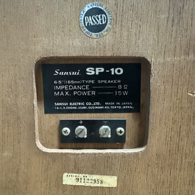 Sansui 1970年 SP-10 美品。 SANSUI SP-10の仕様 サンスイ