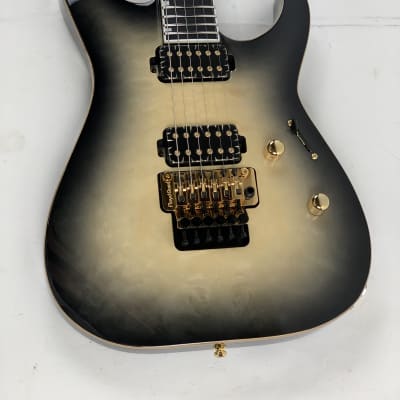 ESP E-II M-II QM Electric Guitar Black Natural Burst + Hard Case B-STOCK image 6