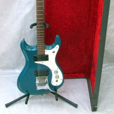 MOSRITE VENTURES II GUITAR BLUE ALL ORIGINAL INCLUDING CASE - MORE PICS IF NEEDED for sale