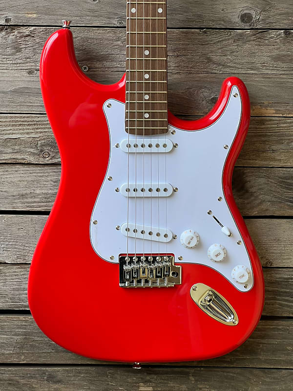 Chitarra elettrica Stratocaster Vision Nuova Rossa Red Electric Guitar