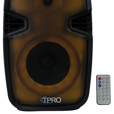 Technical Pro PLIT8 Portable 8" Bluetooth Party Speaker w/LED+Stand+Microphone image 12